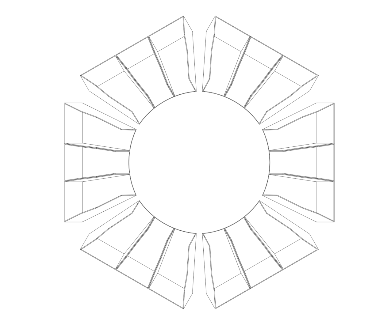 Bin ring, line drawing